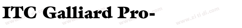 ITC Galliard Pro字体转换